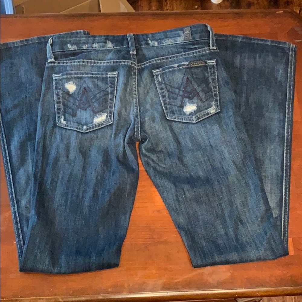 Women’s size 25 “ 7 For All Mankind A Pocket “Jean